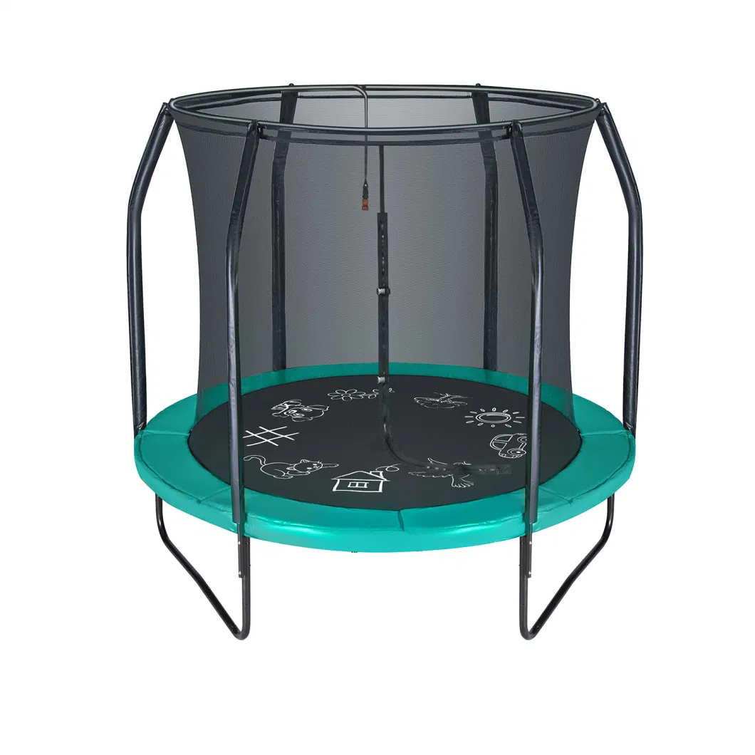 Hot Selling Round Sprayed Water Trampoline Outdoor with Enclosure for Sale