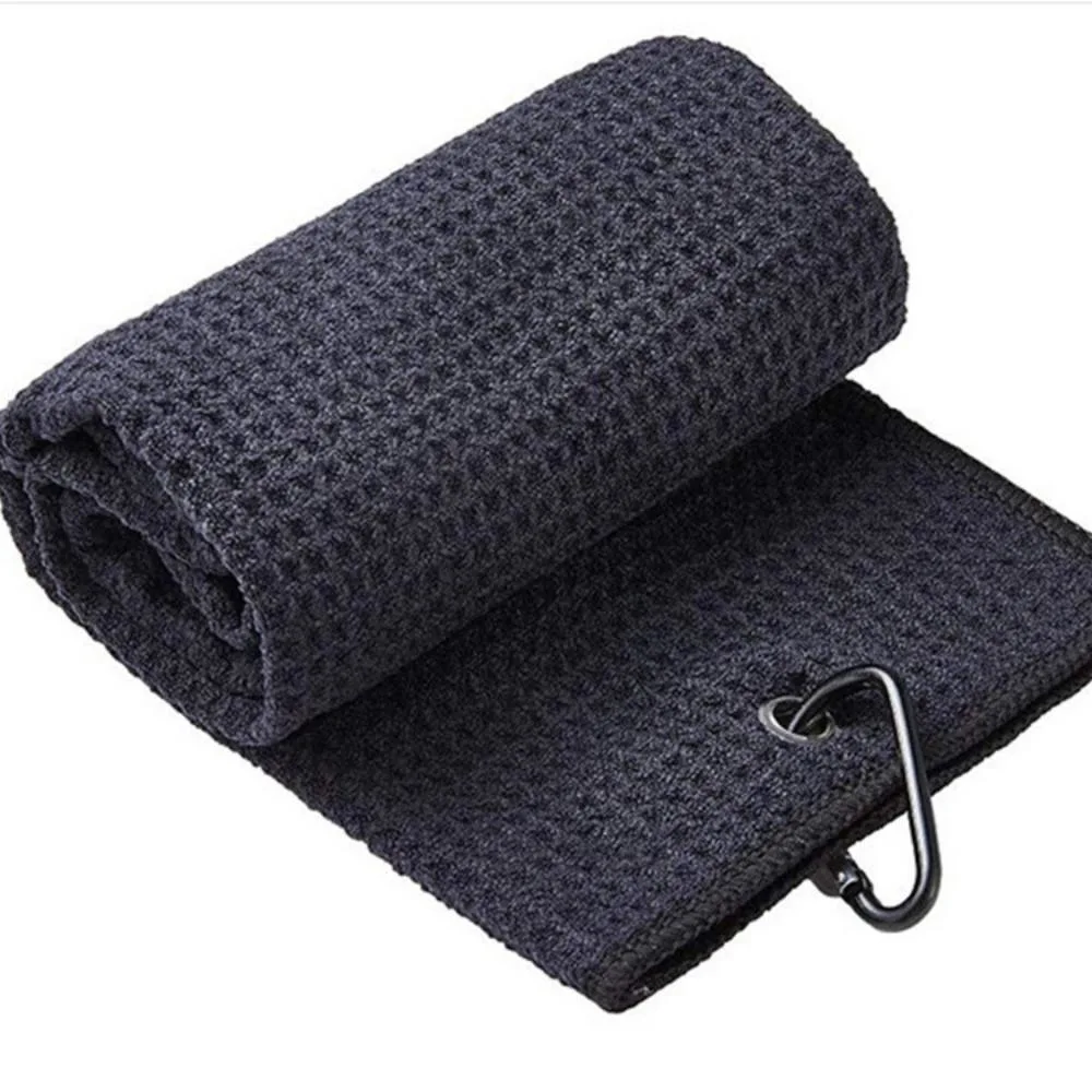 Pineapple Grid Sports Towel Tri-Fold Microfiber Golf Towels Set Microfiber Fabric Waffle Pattern Towels Yoga Towels Unisex Bl20962