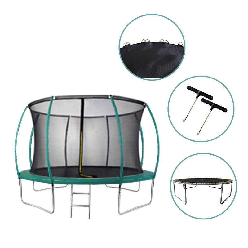 ASTM Approved Kids and Adult Trampoline Outdoor Trampoline with Safety Enclosure for Kids