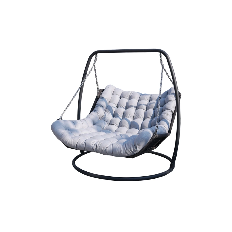 Double Hanging Basket Rocking Chair Woven Wicker Chair Outdoor Swing Hammock