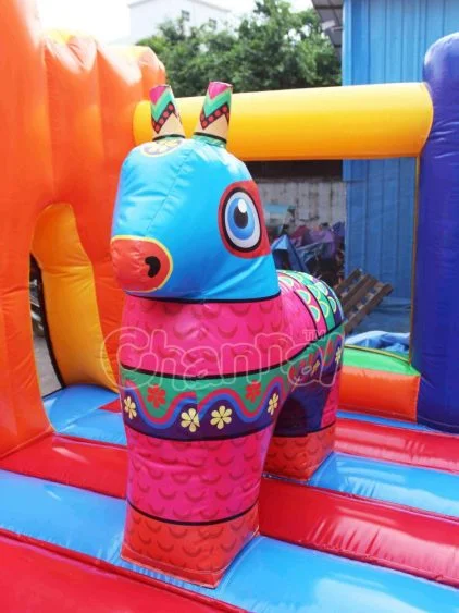 Mexican Fiesta Inflatable Playground Bouncer Mexico Festival Bounce House Cactus Inflatable Trampoline Slide for Kids