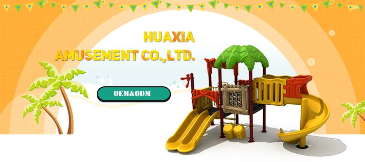 Children Outdoor Playground Equipment Plastic Slide Swing Set