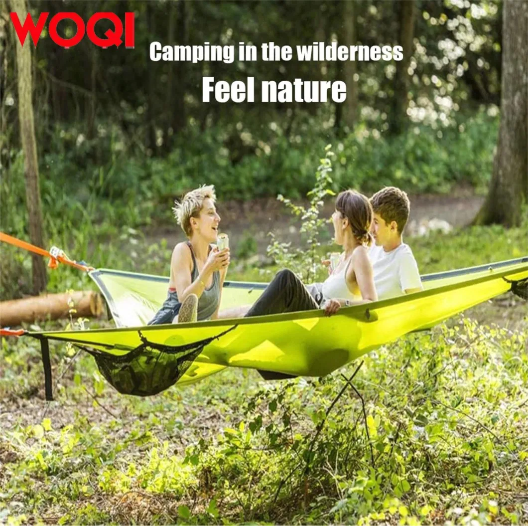 Woqi Triangular Hammock, a Portable Hammock That Can Be Used by Multiple People