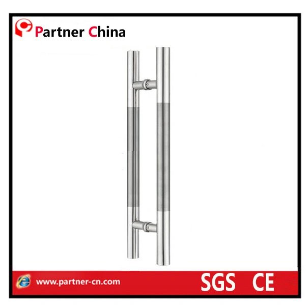 Heavy Duty Swing Door Handle Stainless Steel Double Sided H Shape Sliding Door Handle