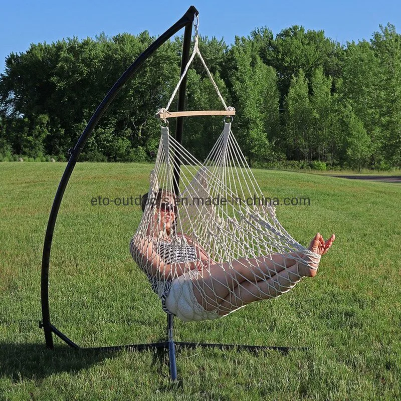 Portable Caribbean Polyester Cotton Rope Chair Swing