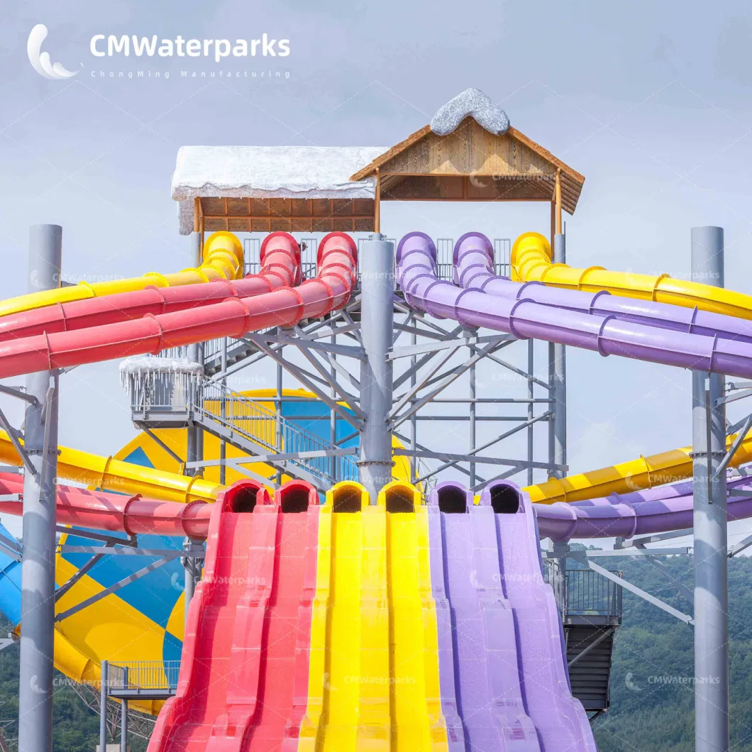 Hot Sale Water Park Equipment Fiberglass Water Slide for Adults Outdoor