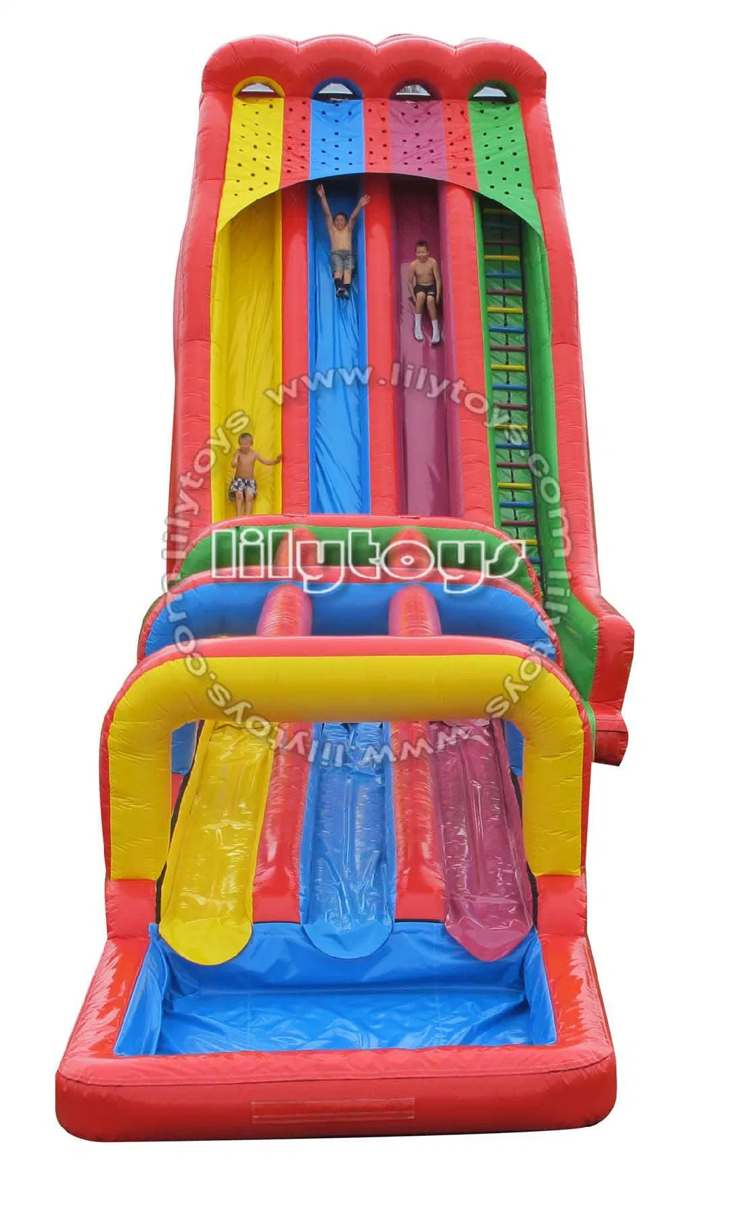 Beach Inflatable Hippo Water Slide with Pool Inflatable Water Slide for Kids and Adults