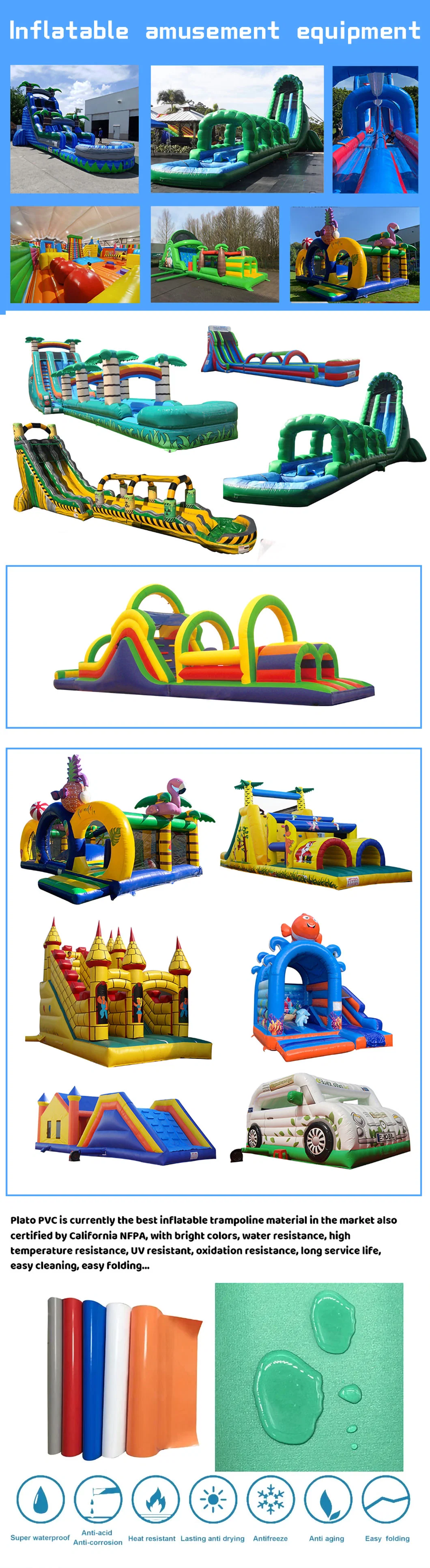 New Type Hot Sale Island Coconut Rainbow Pony Inflatable Bouncer Trampoline