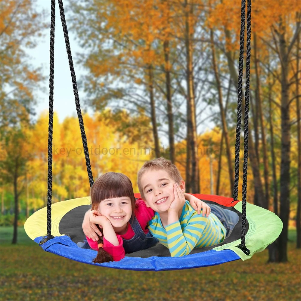 New Design Portable Garden Camping Playground Kids Hammock Round Hanging Patio Swing with Chair