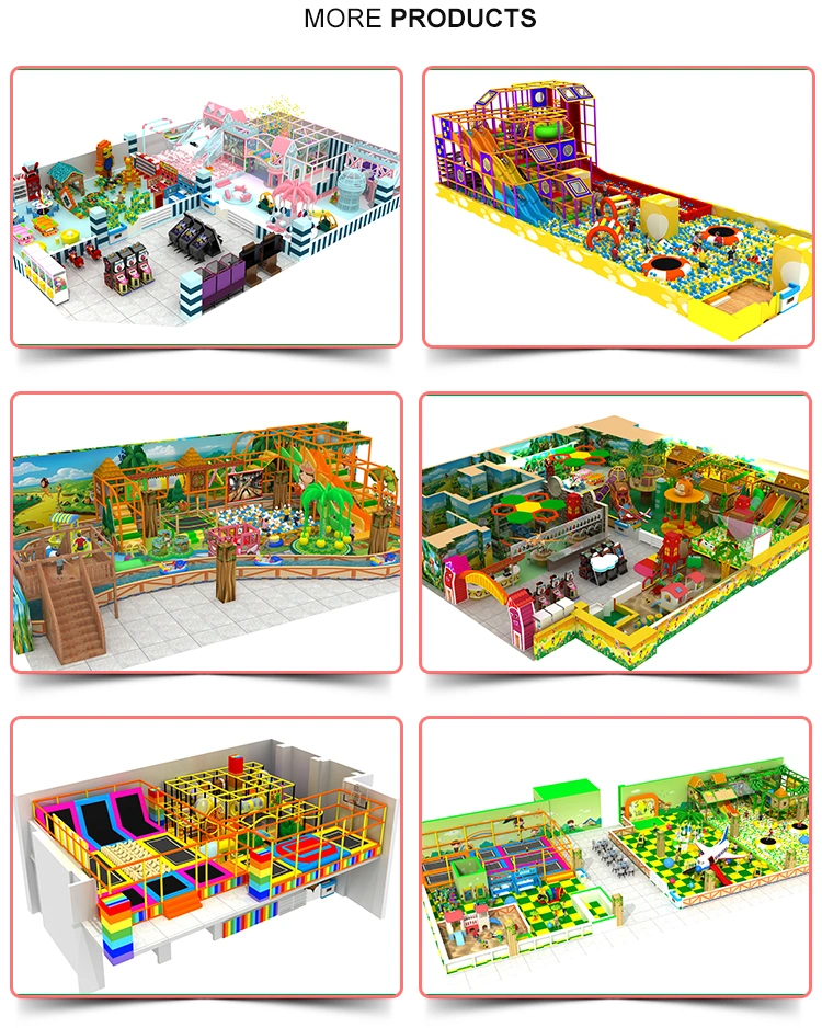 Customized Playground Kids Play Area Ball Pit Pool Play Tube Slides House Indoor Playground