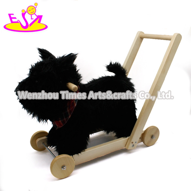 New Arrival Mini Size Plush Black Rocking Horse for Kids W16D114