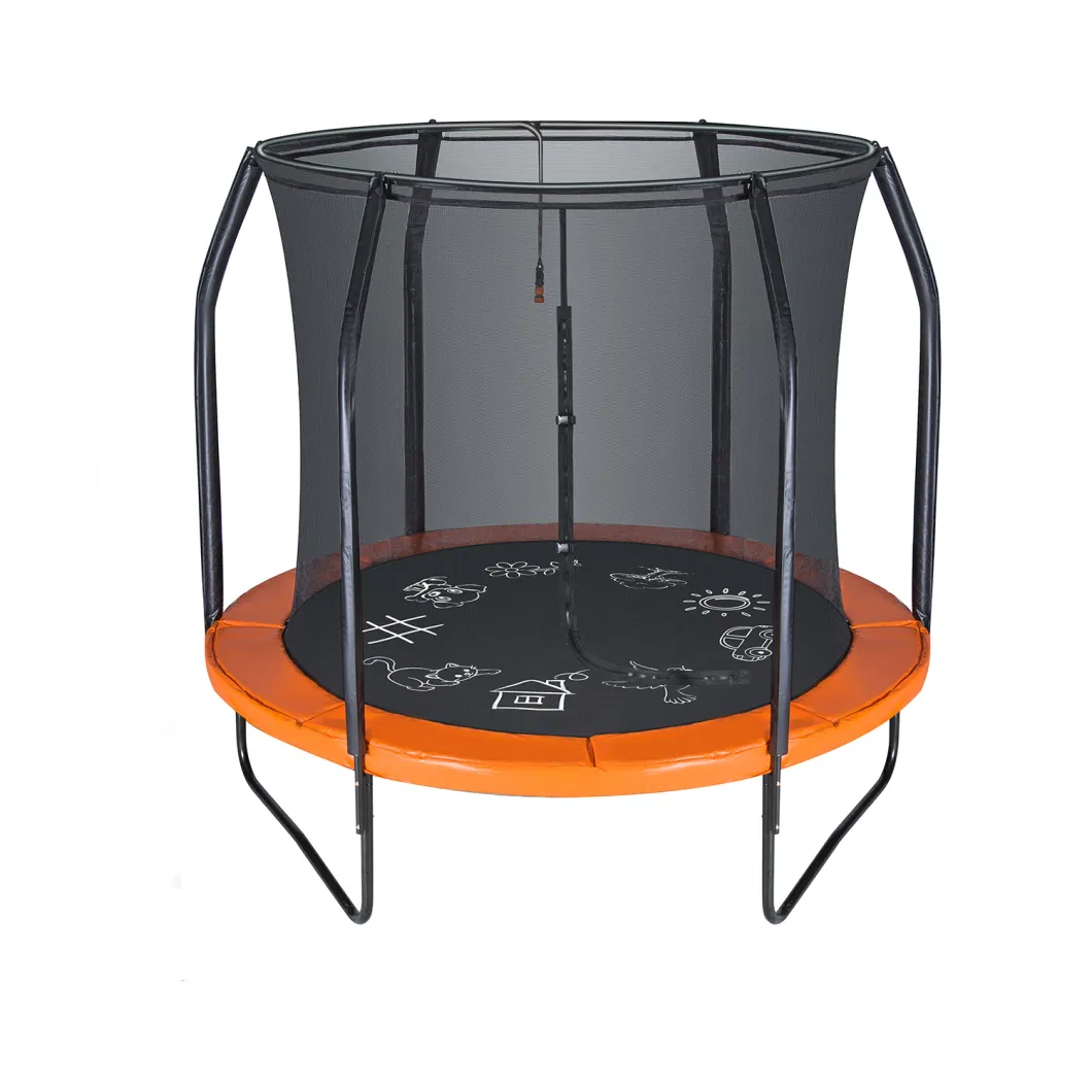 Hot Selling Round Sprayed Water Trampoline Outdoor with Enclosure for Sale