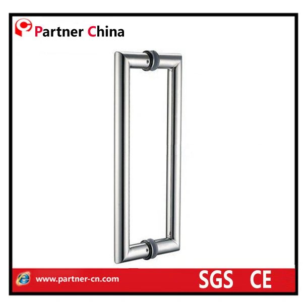 Heavy Duty Swing Door Handle Stainless Steel Double Sided H Shape Sliding Door Handle