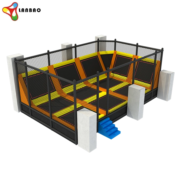 Wholesale Soft Play Equipment Big Fitness Jumping Amusement Kids Indoor Trampoline Park