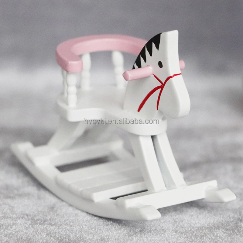 1: 12 Dollhouse Miniature Rocking Horse for Dollhouse Decor Accessories