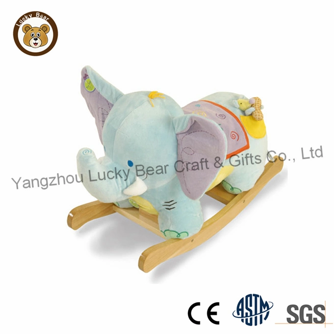 Stuffed Elephant Soft Plush Baby Toy Rocking Animal Chair Children Gifts