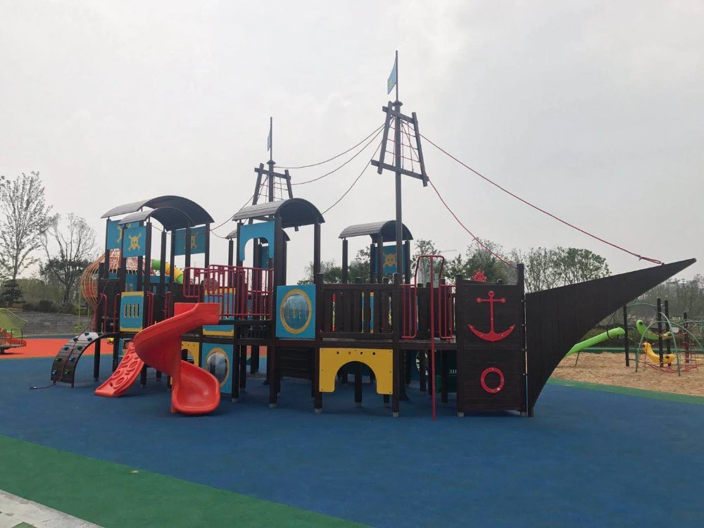 Commercial Park Plastic Castle Kids Large Playground Equipment Park Slide