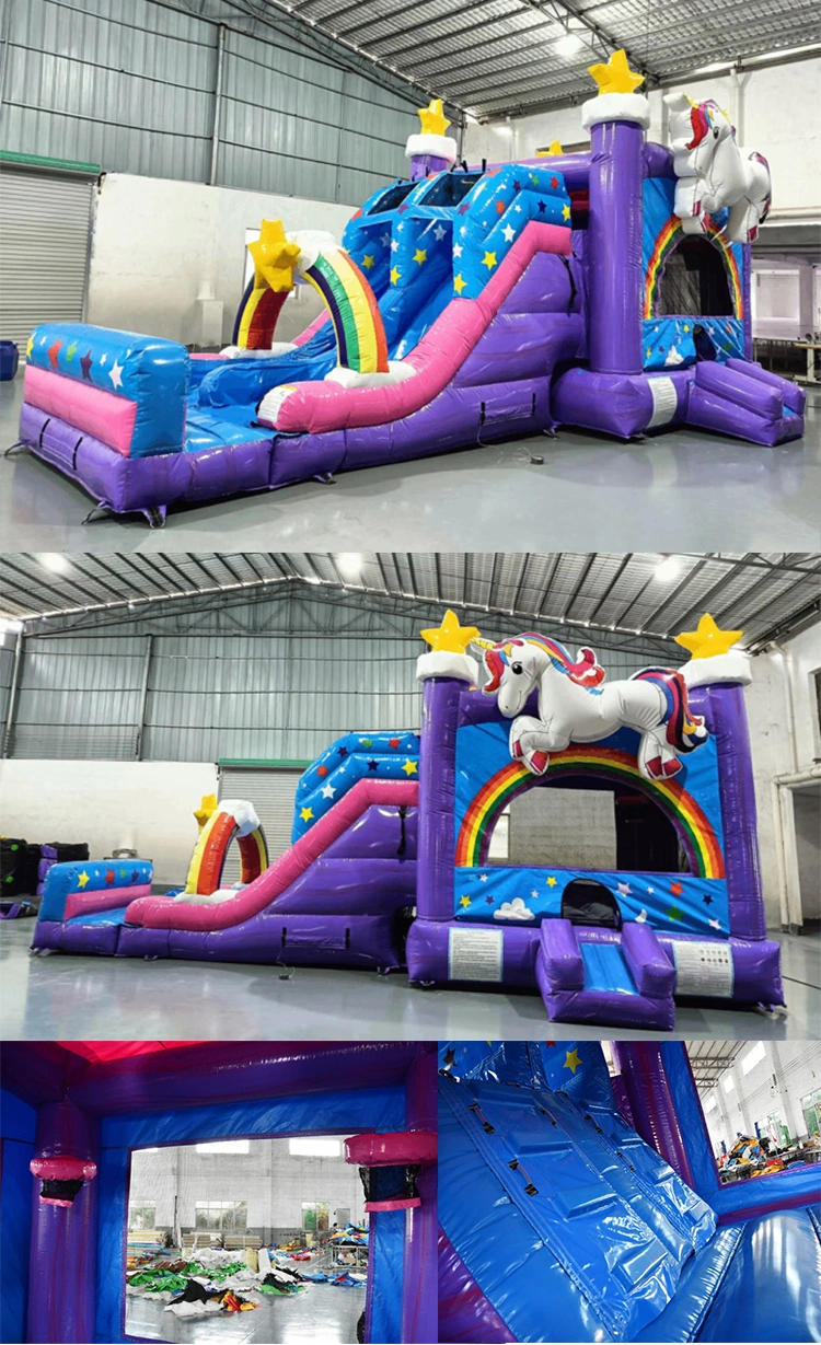 Hot Sale Bouncy Castle Outdoor Inflatable Unicorn Bouncer Inflatable Trampoline Slide