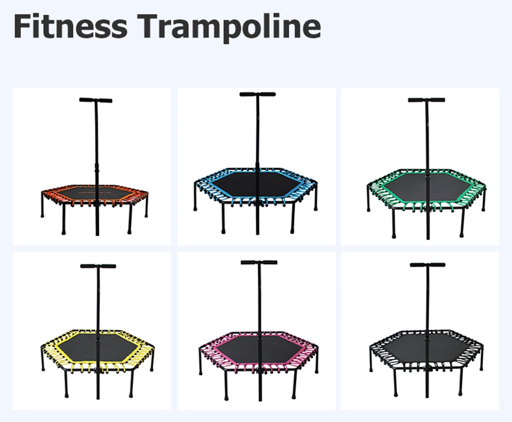 55&prime;&prime; Mini Trampoline for Kids Toddler Indoor Small Recreational Trampolines