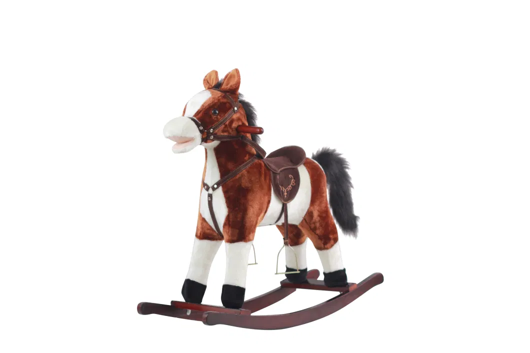 Trojan Horse Children&prime; S Rocking Horse Plush Toy Baby Baby Gift Gift Toy