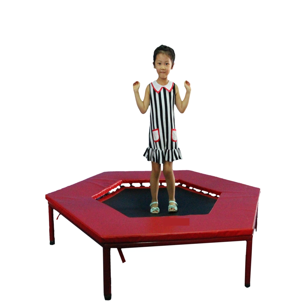 Indoor Children Hexagonal Trampoline Children Gymnastics Equipment