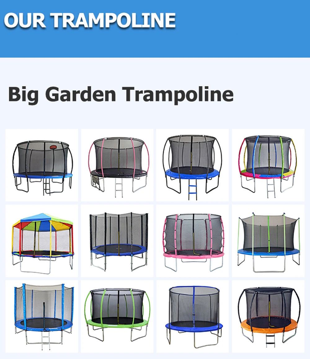 Hot Selling Cheap 6 - 16FT Trampoline Outdoor Park Kids Jumping Bed Trampolines