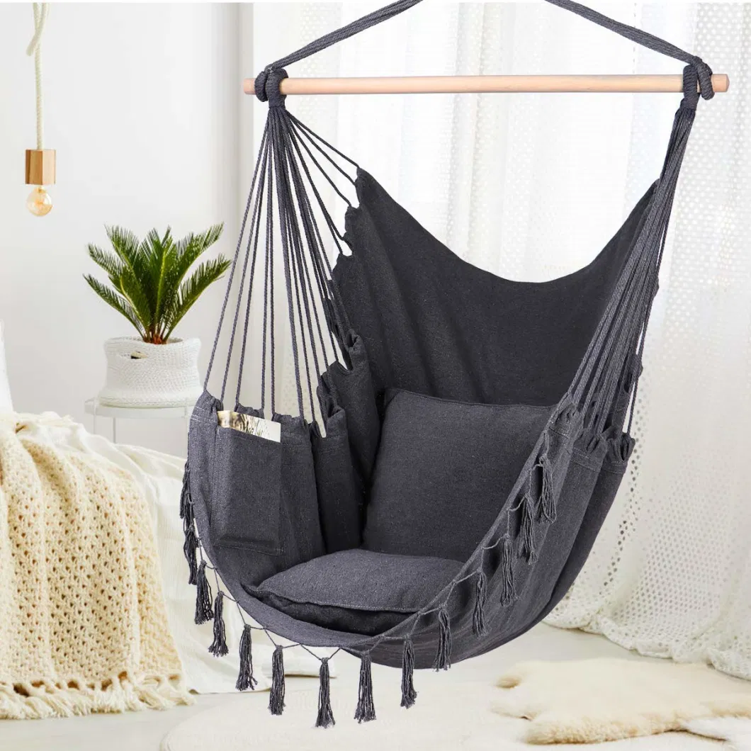 Amazon Hot Seller Hammock Chair Garden Swing with Soft Pillows