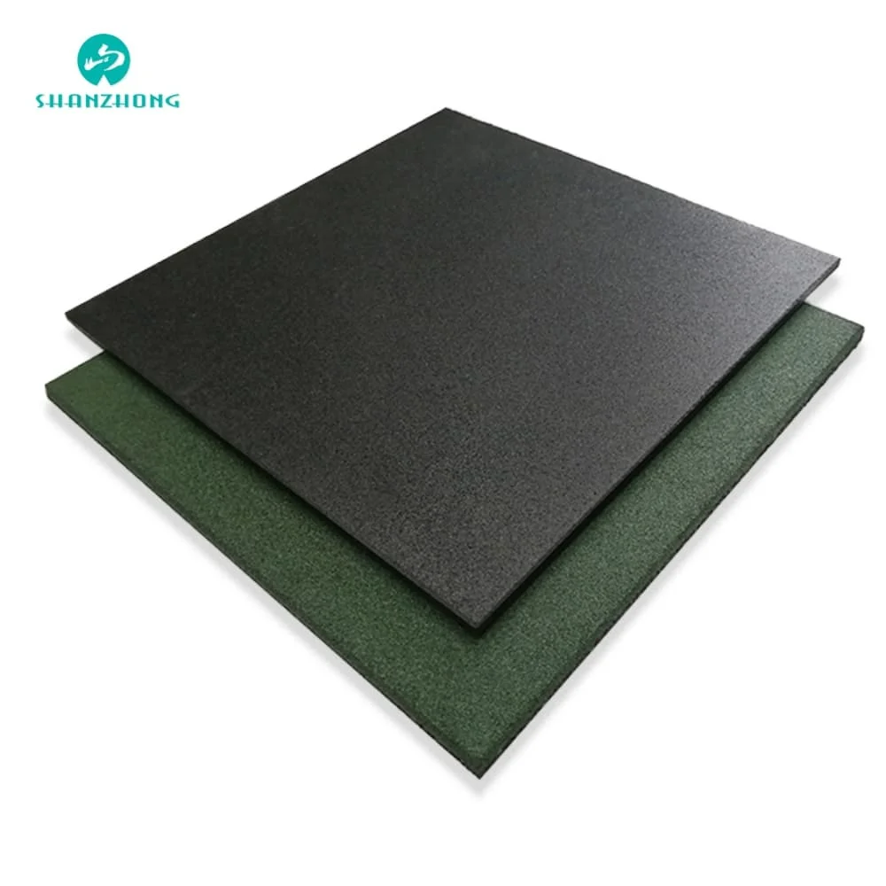 Wholesale 25mm Thickness Rubber Playground Flooring Sheet Rubber Gym Floor Mats Safe Protection