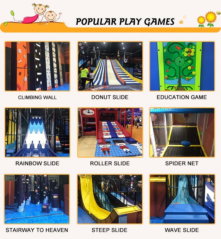 2019 Hot Sale Indoor Climbing Tower Playground Plastic Slide