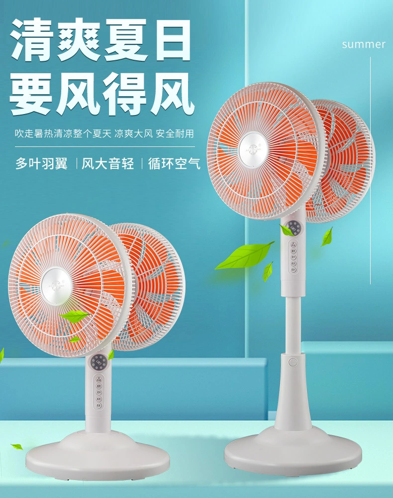 Dual Heads Stand Fan with 360 Degree Oscillation Electrical Fan Exhaust Fan, Rechargeable Fan, Household Mist Fan, Handheld Fan, Air Circulator Fan, Neck Fan.