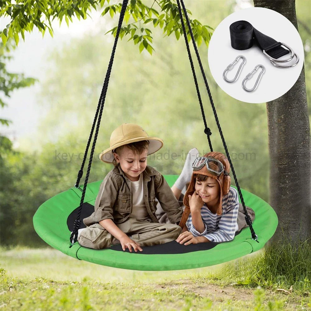 New Design Portable Garden Camping Playground Kids Hammock Round Hanging Patio Swing with Chair