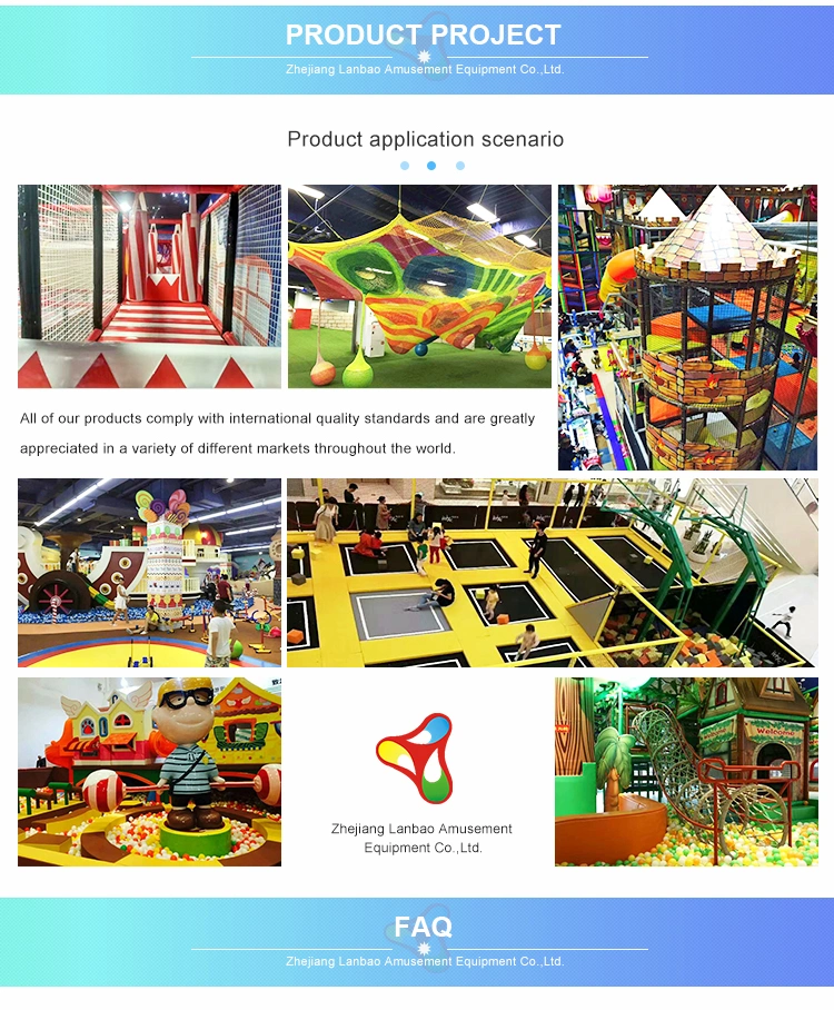 Customized Made TUV and ASTM Standard Kids Indoor Trampoline Parks