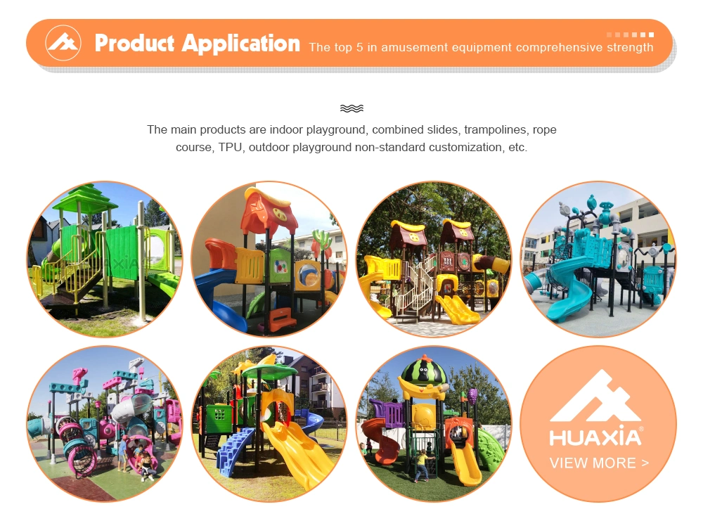 High Fashion Wooden Amusement Theme Park PE Board Plastic Wood Outdoor Playground Equipment