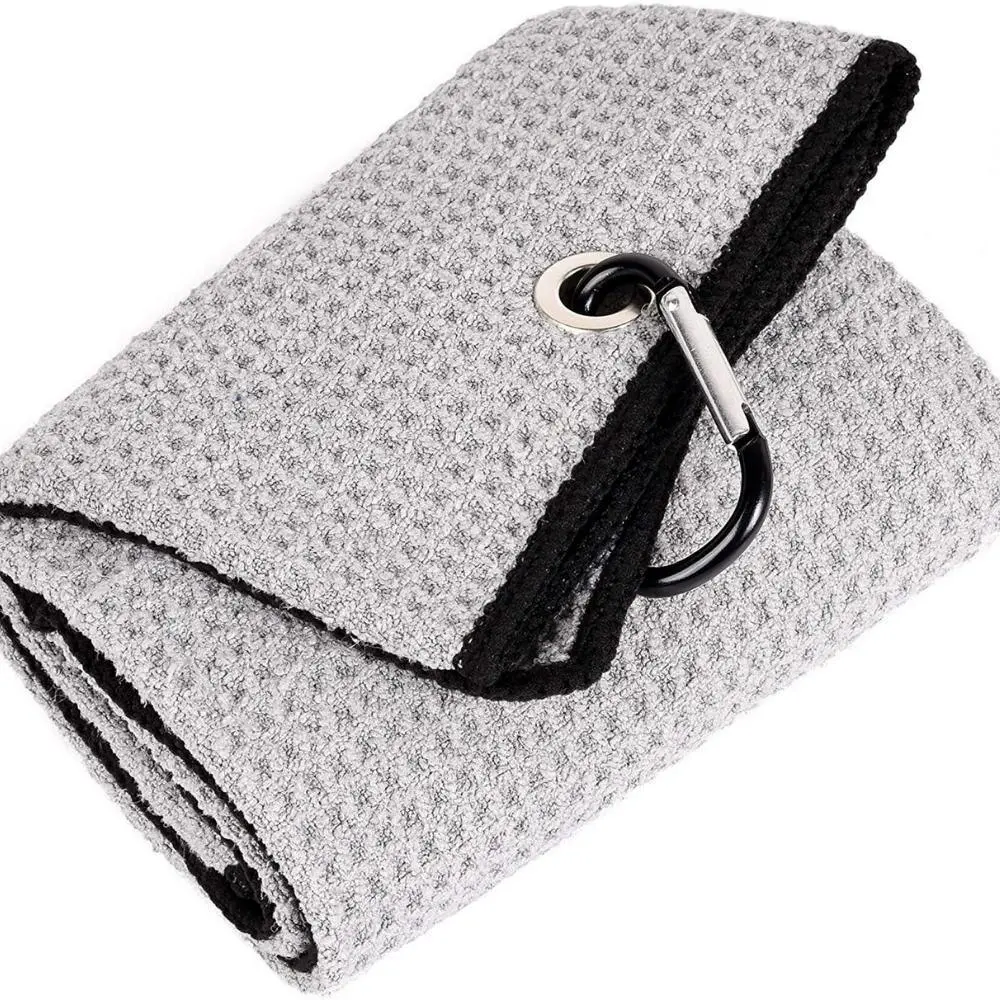 Pineapple Grid Sports Towel Tri-Fold Microfiber Golf Towels Set Microfiber Fabric Waffle Pattern Towels Yoga Towels Unisex Bl20962
