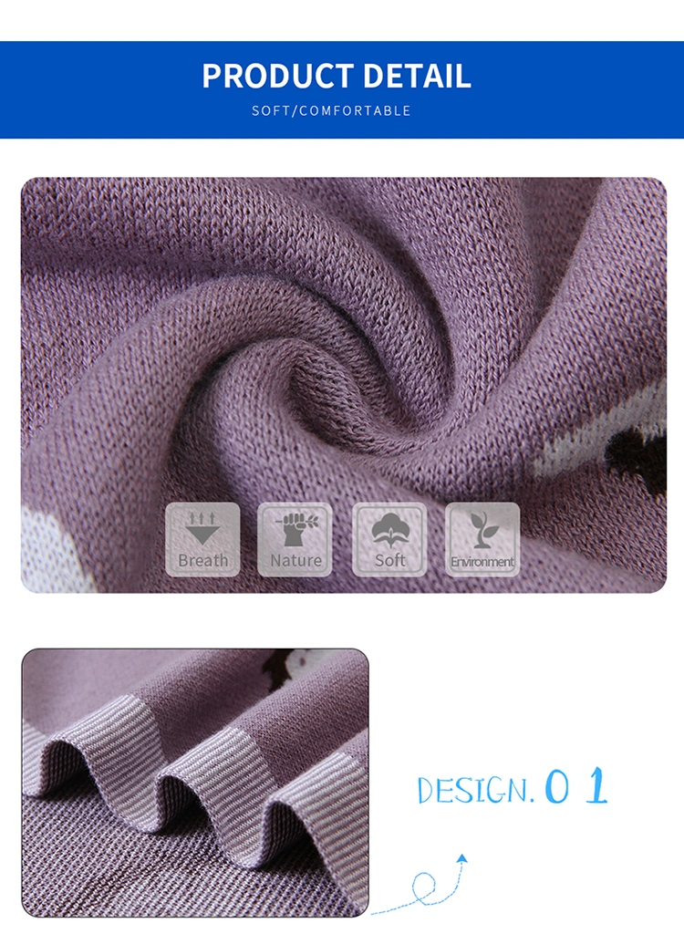 Hot Sale Newborn Knitted Baby Cotton Blankets