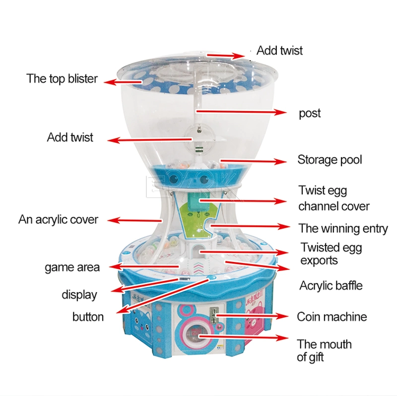 Capsule Toys Candy Bouncy Ball Vending Machine Gacha Candy and Toy Vending Machines Plastic Gumball Machine