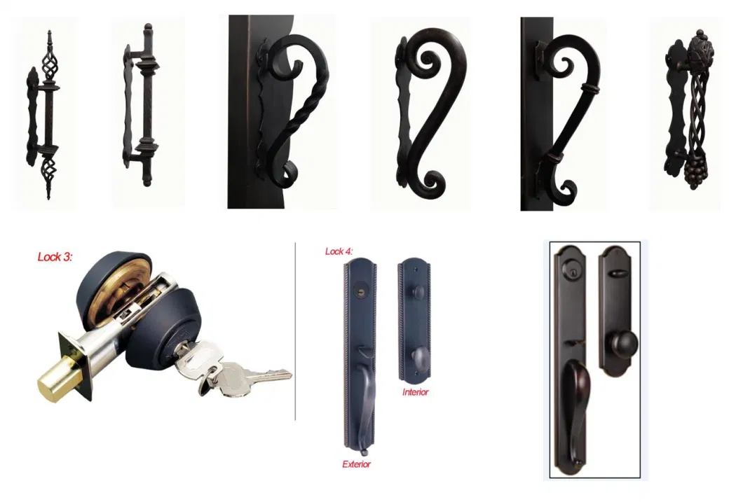 Iron Door/Simple Iron Door Villa Entrance Decoration Double Pendulum Iron Gate Designs