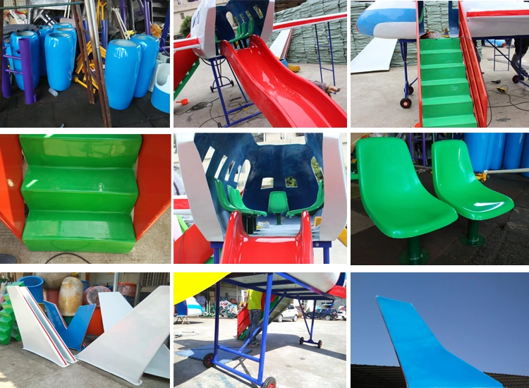 Kids World&prime;s Biggest Airplane Model Outdoor Playground Price with Slide