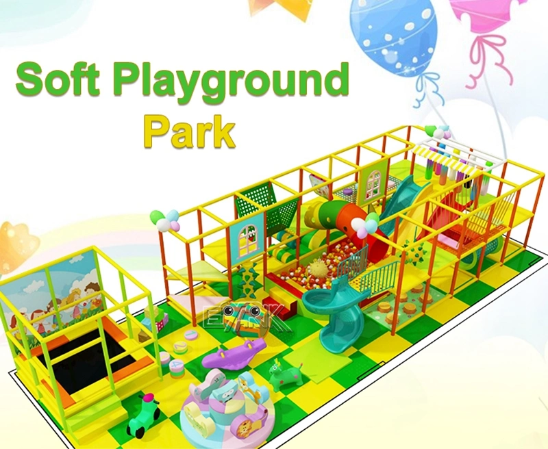 Amusement Parks Jumping Mat with Foam Pool Indoor Trampoline Kids Fun Indoor Trampoline Park