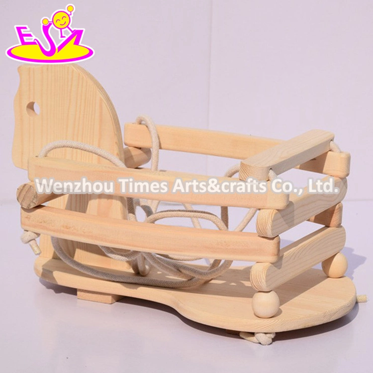 Safety Hanging Baby Wooden Horse Swing Set for Indoor Outdoor W01d199