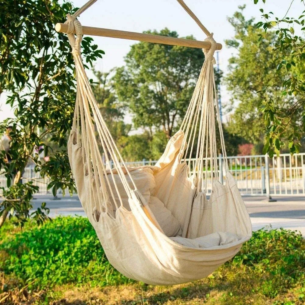 Cotton Poly Swing Hammock Chair Without Wooden Bar