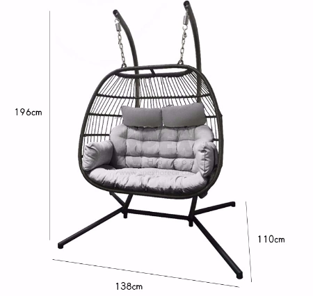 New Folding Pod Chair Garden Egg Hammock Chair Patio Swing