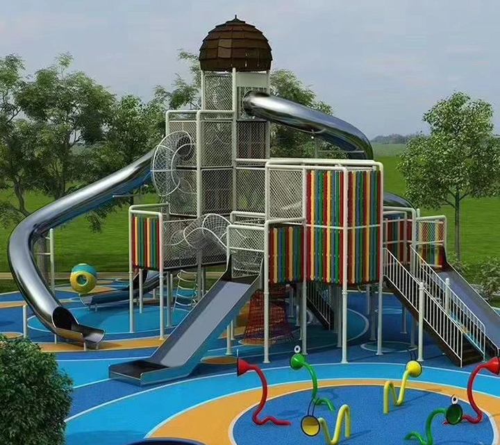 Customized Outdoor Playground Stainless Steel Tube Slide for Amusement Park
