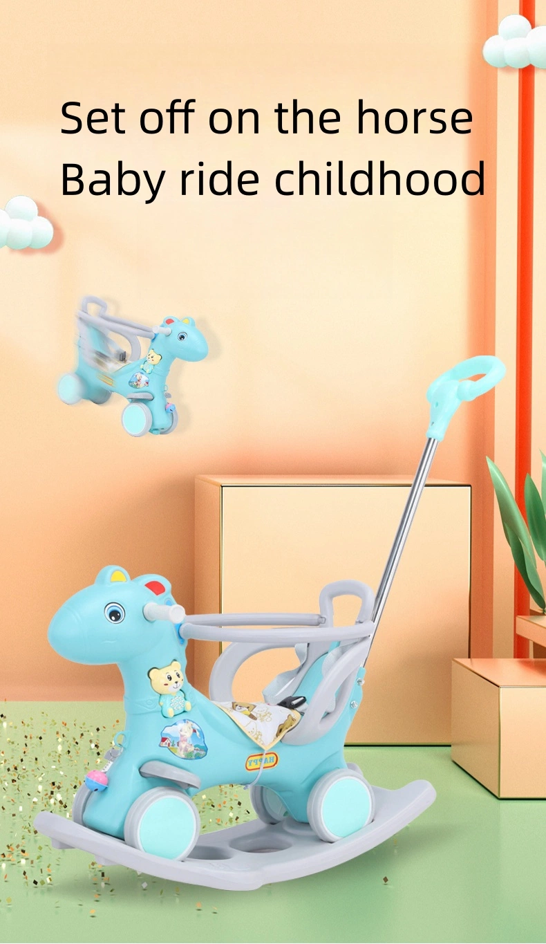 Cute Animal Lovely Indoor Plastic Kids Rocking Horse