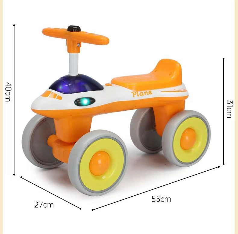 New Children&prime;s Tricycle /2-6 Years Old Baby Scooter/Baby Toys Car/Airplane Swing Car