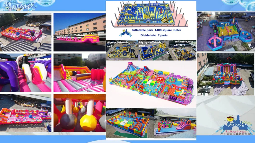 Lilytoys Newest Outdoor and Indoor Inflatable Theme Park Fun Playground