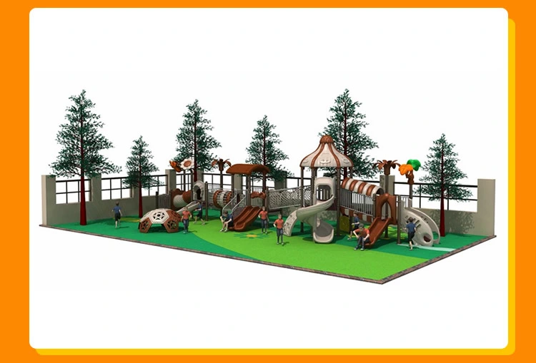 Latest Amusement Park GS TUV Children Outdoor Playground Equipment Climbing Plastic Slide