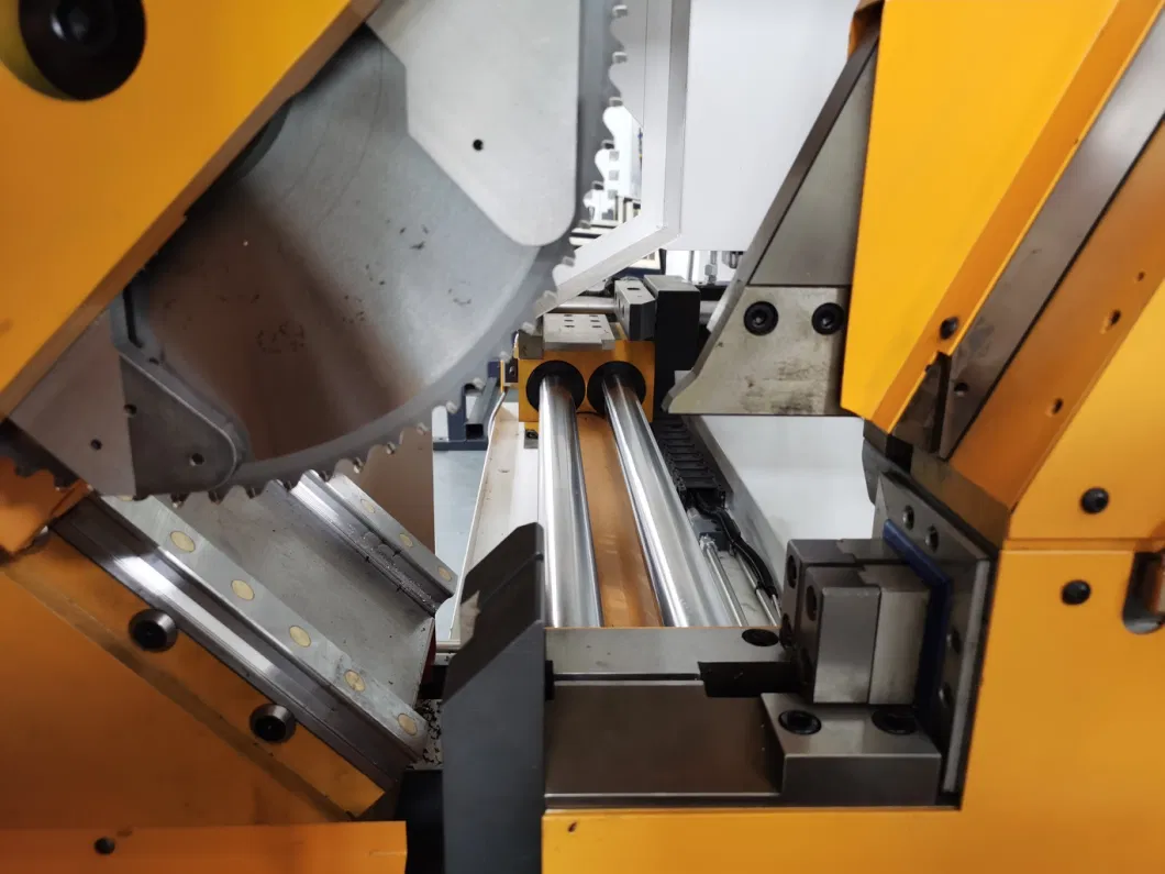 High Speed CNC Automatic Metal Cutting Circular Machine GLS-80 Square Round Bar Cutting