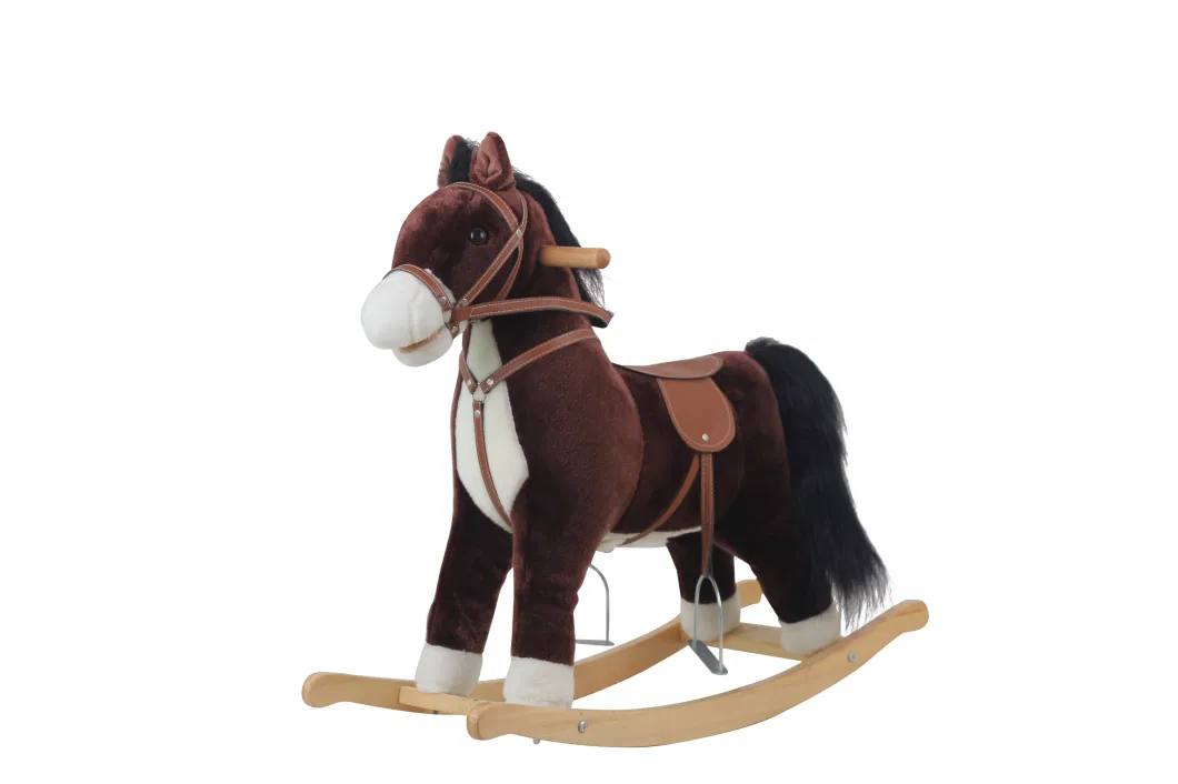 Trojan Horse Children&prime; S Rocking Horse Plush Toy Baby Baby Gift Gift Toy