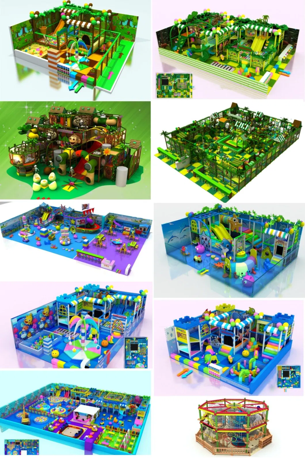 Soft Play Equipment Indoor Plastic Toy Entertainment Toddler Playground Kids Climbing Frame Playset